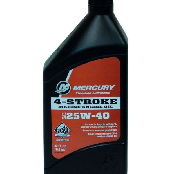 Mercury Synthetic 4 Stroke Outboard Engine Oil (10W-30) 3.78Ltr ...