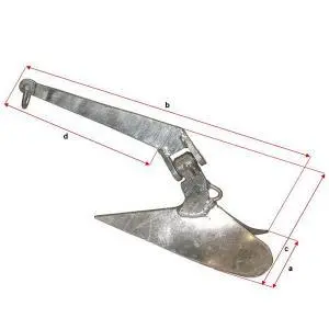 BLA Galvanised Plough Anchor