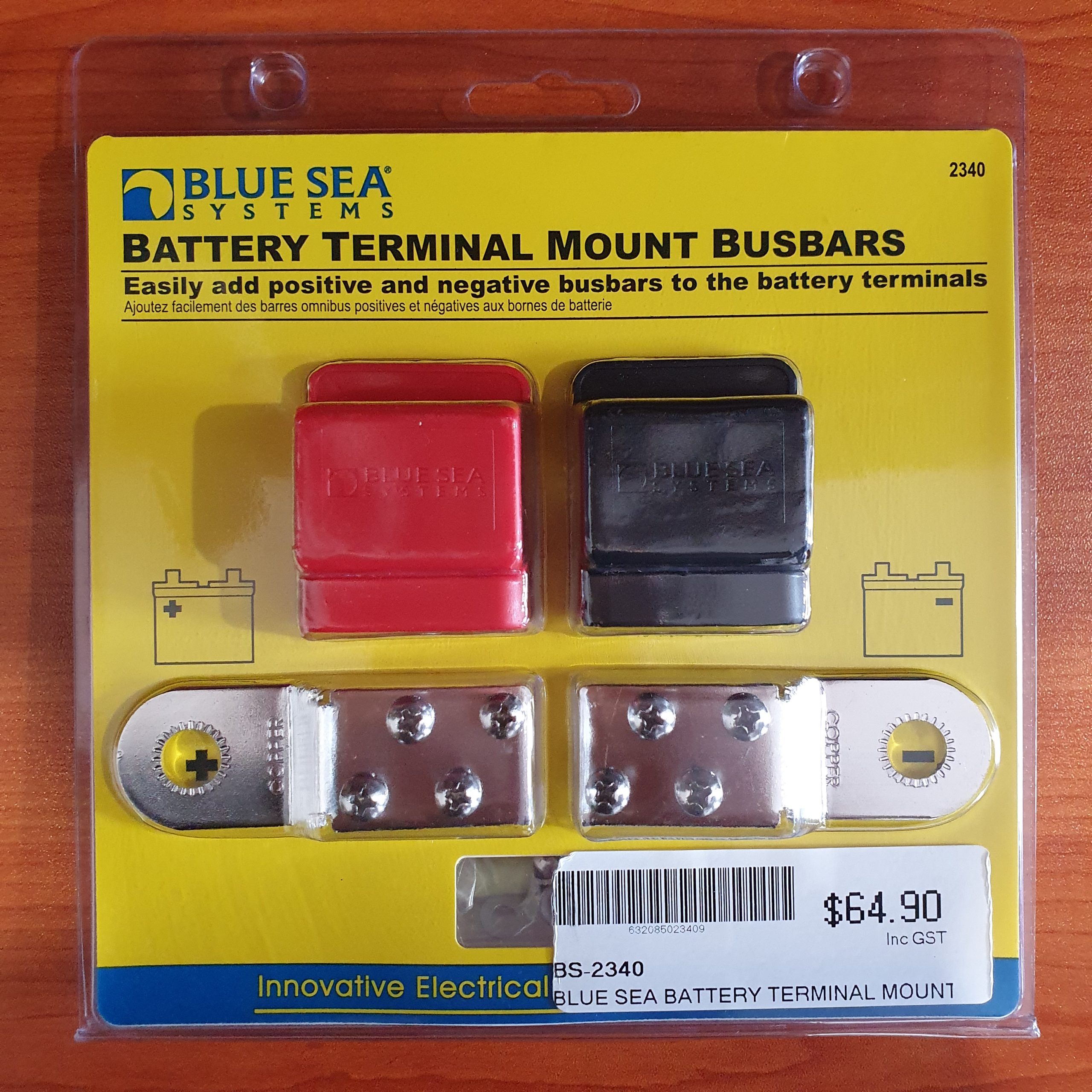 Battery terminal clearance mount