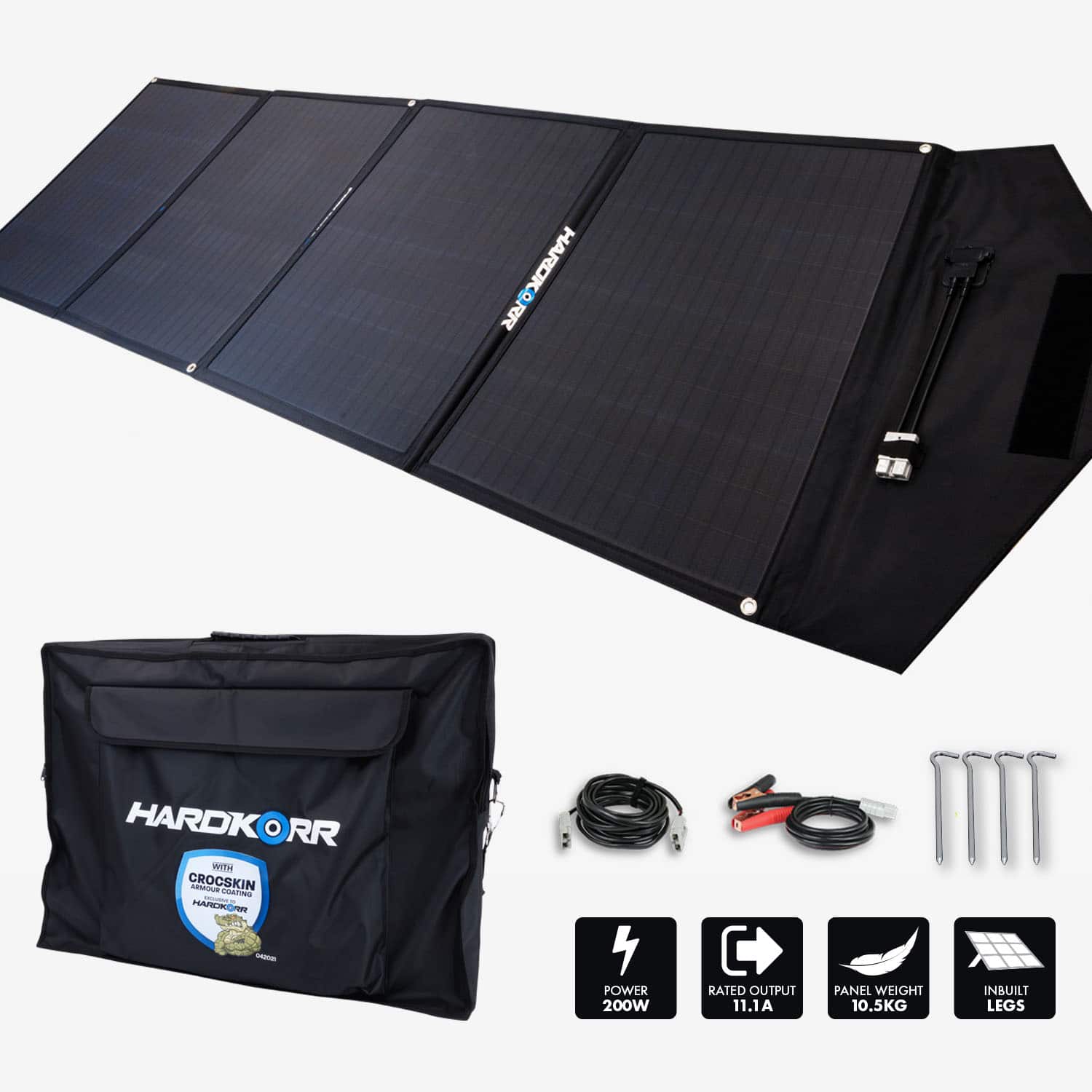 Hardkorr 200W Heavy Duty Portable Solar Mat with No Regulator ...