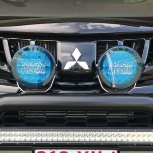 Hardkorr Covers for 9 Driving Lights (Blue) Pair