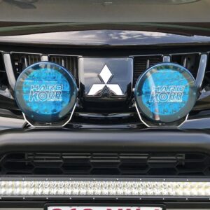 Hardkorr Covers for 7 Driving Lights (Blue) Pair