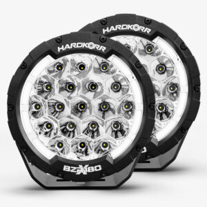 Hardkorr BZR-X Series 7 LED Driving Lights (Pair w/Harness)