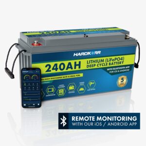 Hardkorr 240Ah Lithium (LiFePO4) Deep Cycle Battery w/Bluetooth