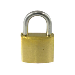 MARINE TOWN PAD LOCK BRASS STAINLESS STEEL SHACKLE 40MM